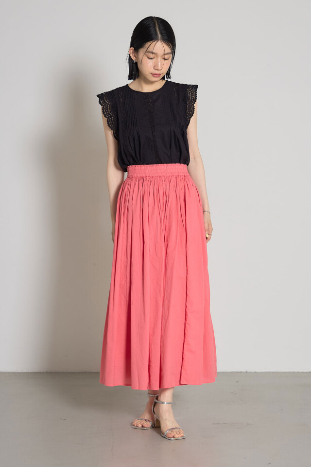 ワンダフルワールド レースとピンタックのブラウス ピンク Rose Tiara｜ピンタック&レースブラウス | Rakuten Fashion(楽天