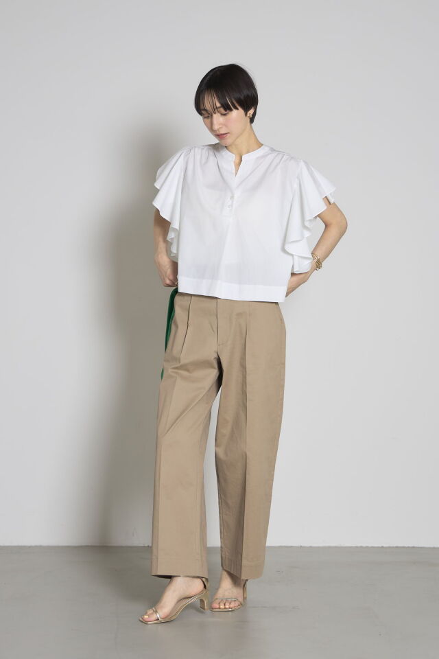 しぎ☆様オーダー分 ノーカラーラッフルフリルブラウス※一部店舗のみ入荷