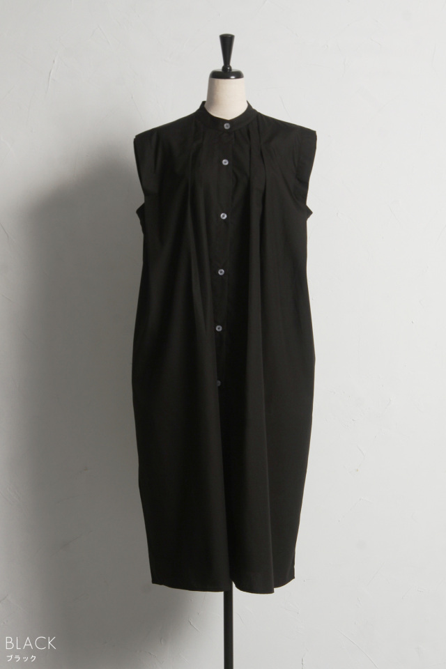タックデザインノースリーブワンピース※一部店舗のみ入荷