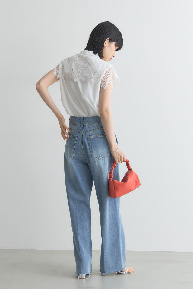 海の日限定値下♡レースドッキングブラウス WEB限定】レースドッキングブラウス