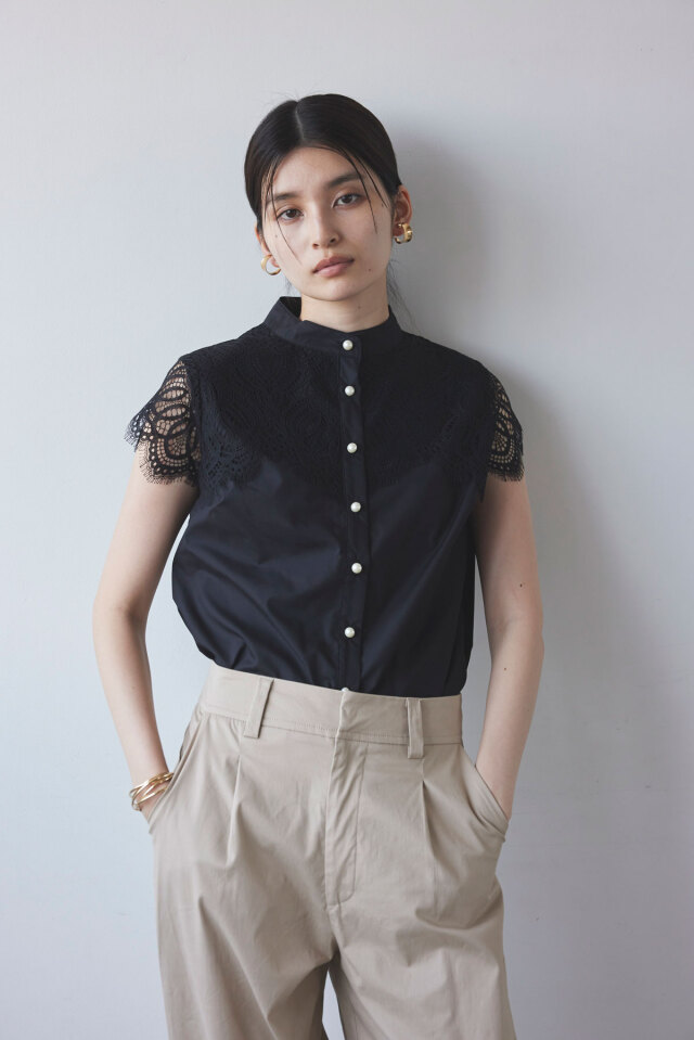 海の日限定値下♡レースドッキングブラウス WEB限定】レースドッキングブラウス