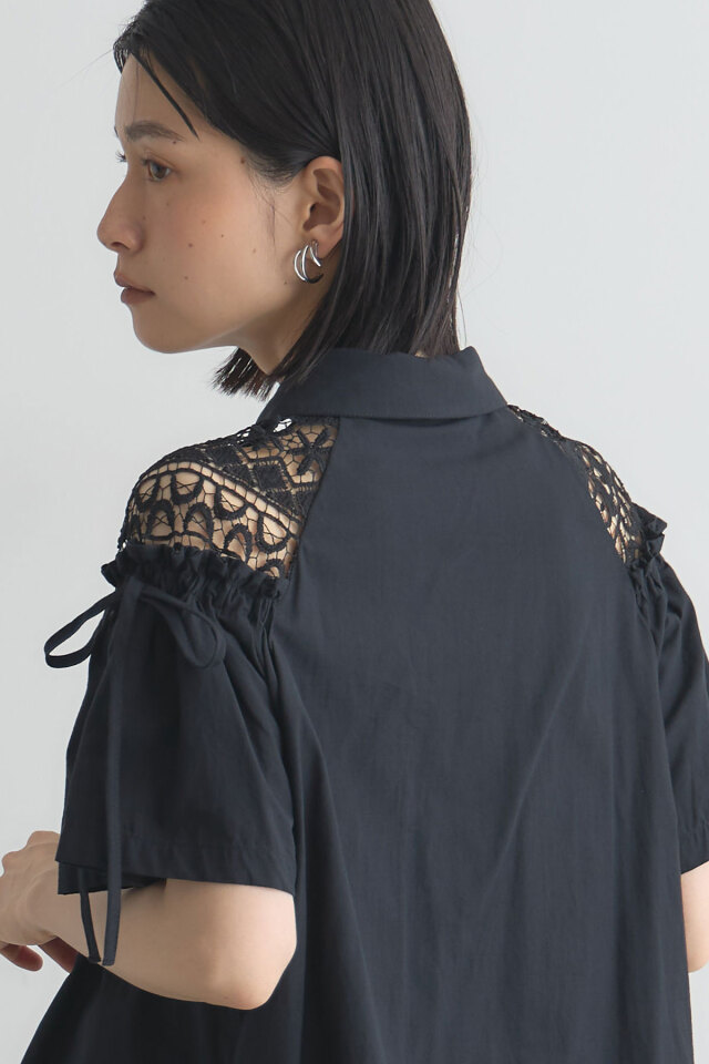 レース切替ブラウス※一部店舗のみ入荷
