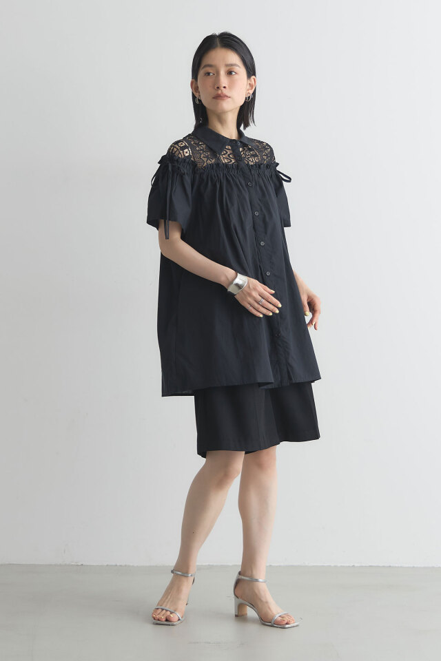 レース切替ブラウス※一部店舗のみ入荷