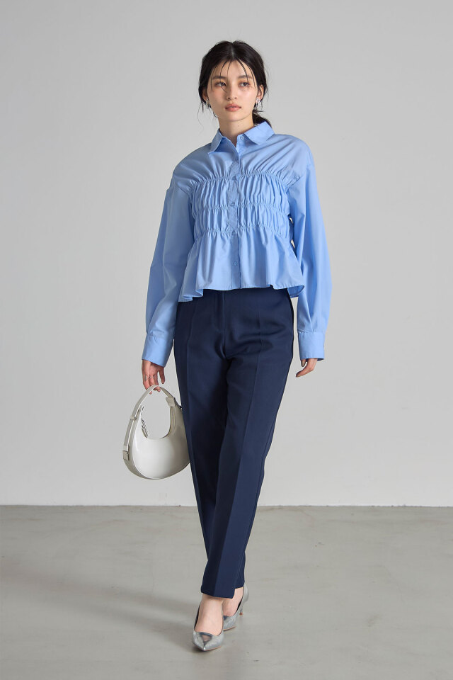 シャーリングブラウス※一部店舗のみ入荷