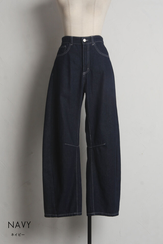 デニムバレルレッグパンツ※一部店舗のみ入荷