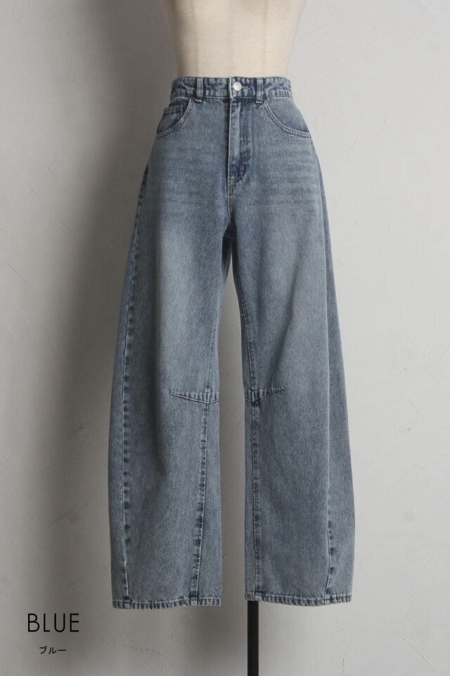デニムバレルレッグパンツ※一部店舗のみ入荷