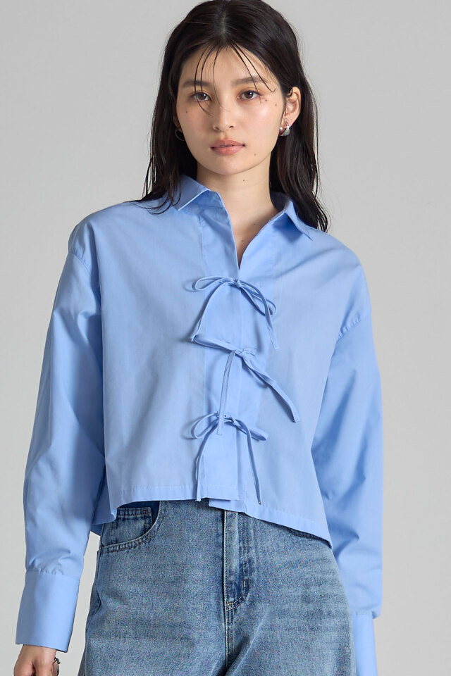 フロントリボンシャツ※一部店舗のみ入荷