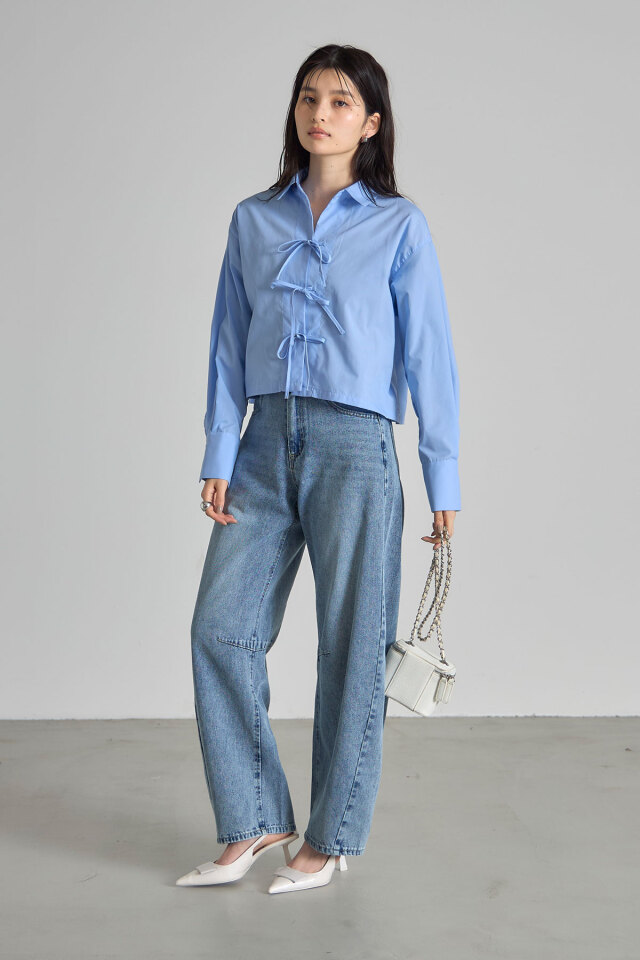 フロントリボンシャツ※一部店舗のみ入荷