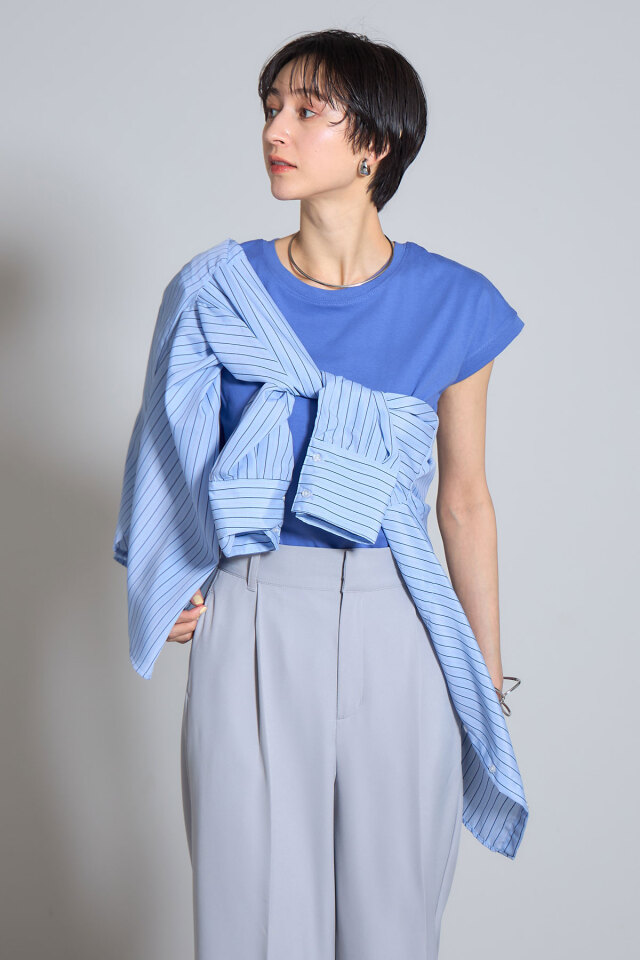 先染めストライプビッグシャツ※一部店舗のみ入荷