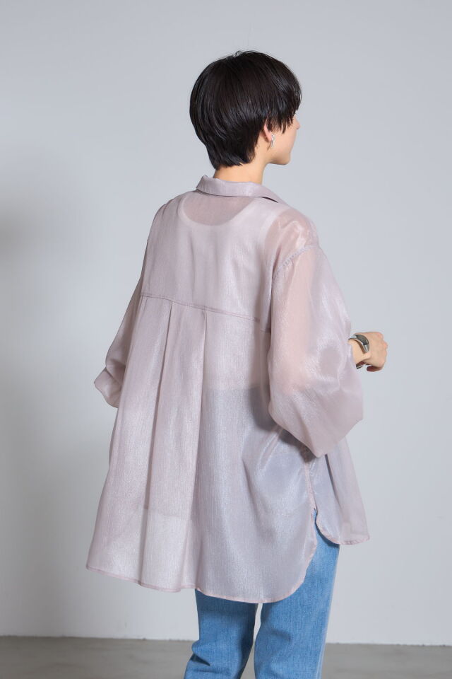 Hさん シアービッグシャツ