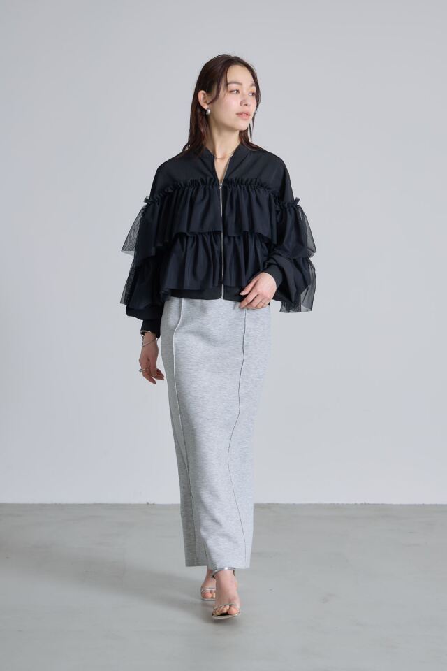 チュールフリルブルゾン※一部店舗のみ入荷