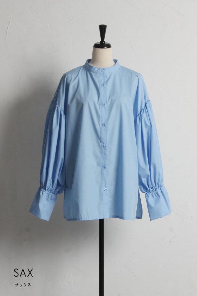 ギャザースリーブシャツブラウス※一部店舗のみ入荷