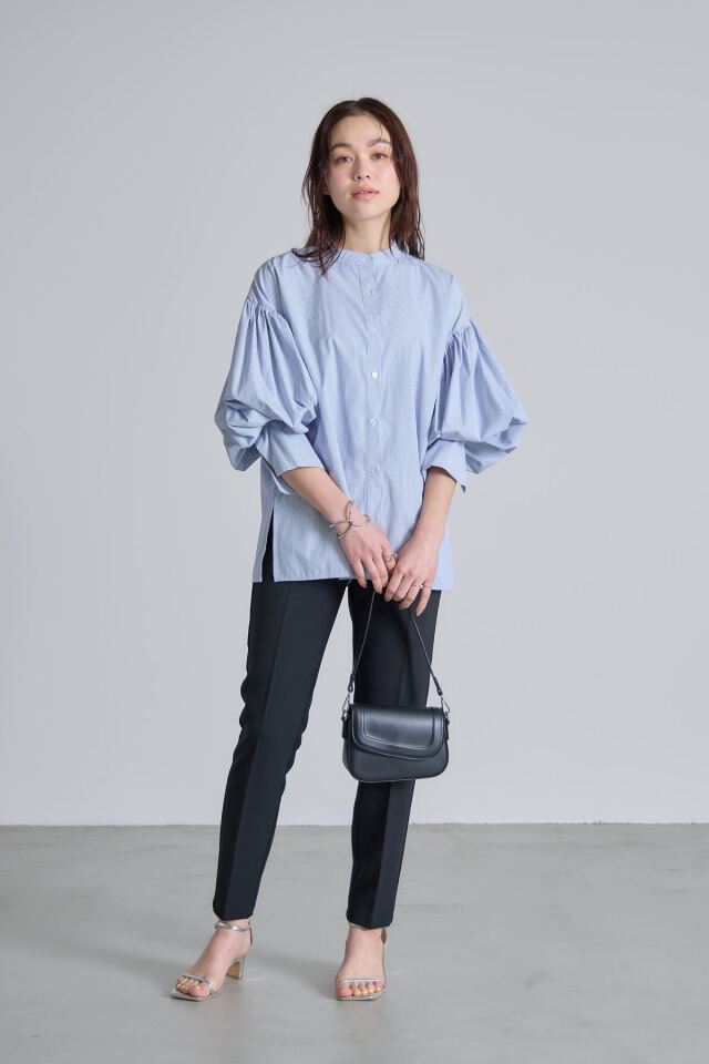 ギャザースリーブシャツブラウス※一部店舗のみ入荷