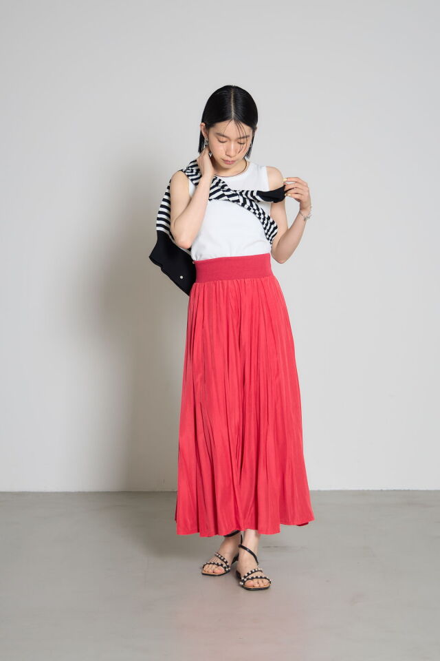 ウエストリブフレアスカート※一部店舗のみ入荷