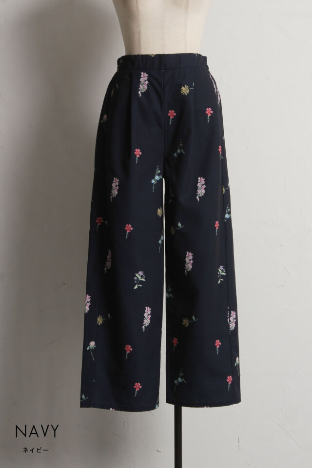 フラワープリントパンツ※一部店舗のみ入荷