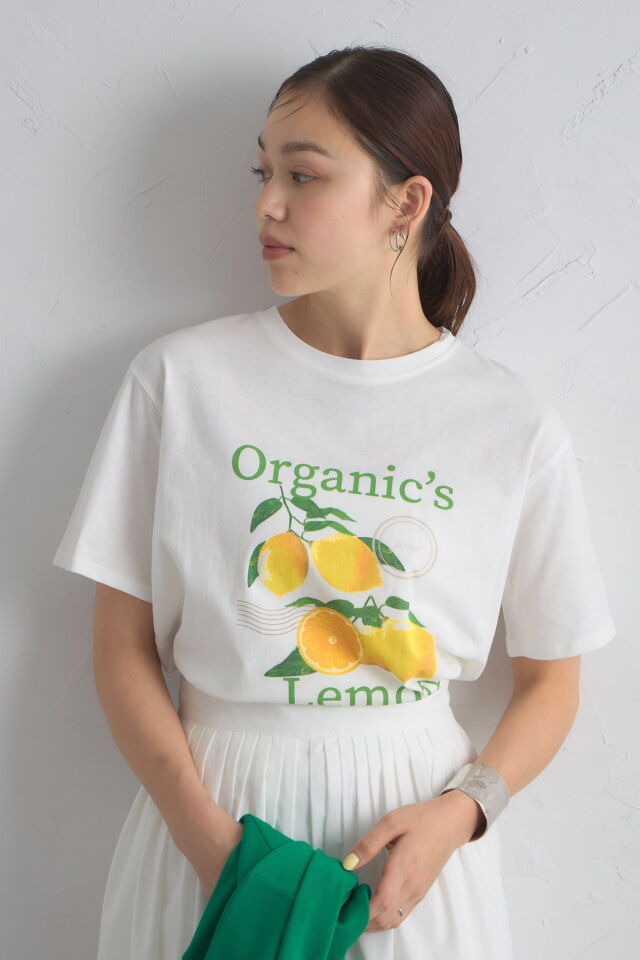 レモンプリントTシャツ※一部店舗のみ入荷