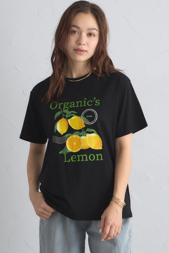 レモンプリントTシャツ※一部店舗のみ入荷
