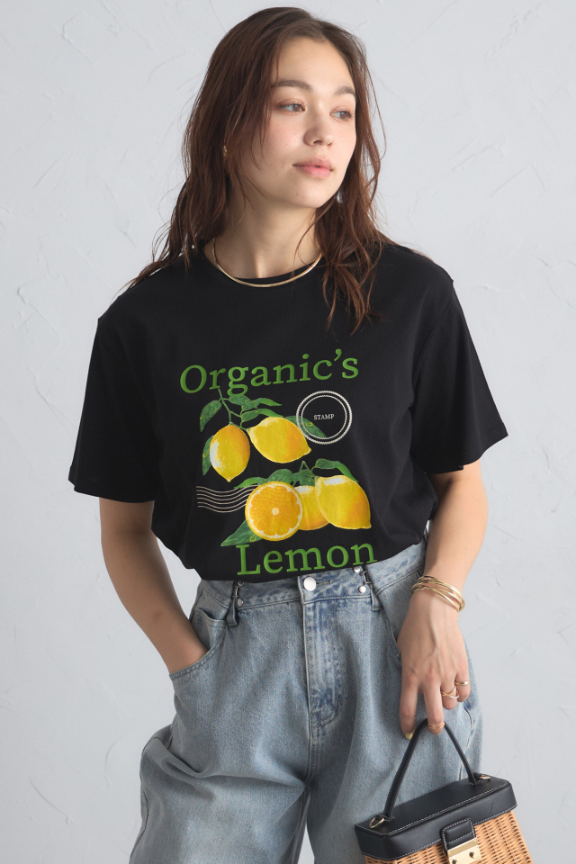 レモンプリントTシャツ※一部店舗のみ入荷