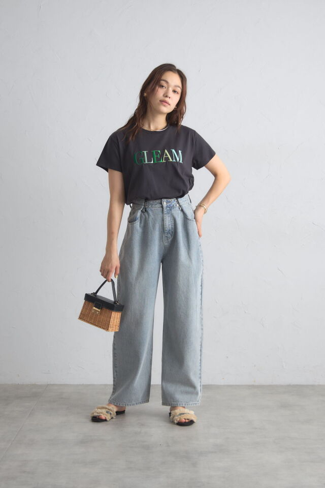 ロゴ刺繍Tシャツ※一部店舗のみ入荷