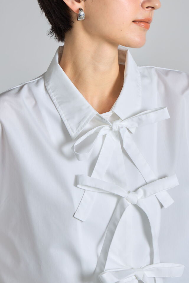 リボンデザインショートシャツ※一部店舗のみ入荷