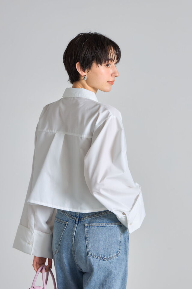 リボンデザインショートシャツ※一部店舗のみ入荷