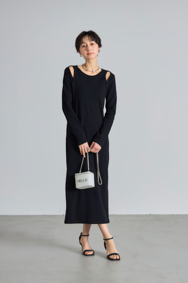 ラメリブレイヤードワンピース※一部店舗のみ入荷