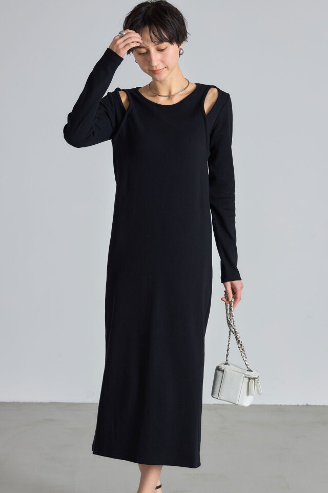 ラメリブレイヤードワンピース※一部店舗のみ入荷