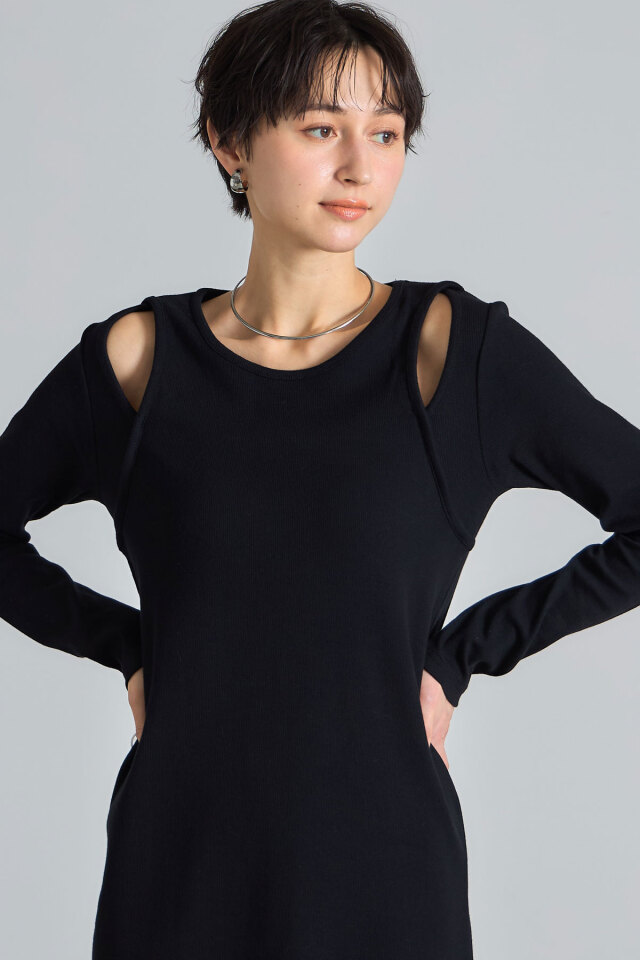 ラメリブレイヤードワンピース※一部店舗のみ入荷