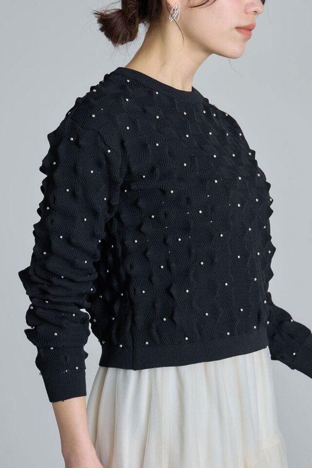 ポコポコ×ビジュースポンジニットプルオーバー※一部店舗のみ入荷