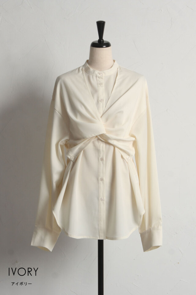 【極美品】RBS ツイストフロントブラウス 半額⭐︎50%オフ⭐︎Ray BEAMS RBS ツイスト フロント ブラウス 【公式
