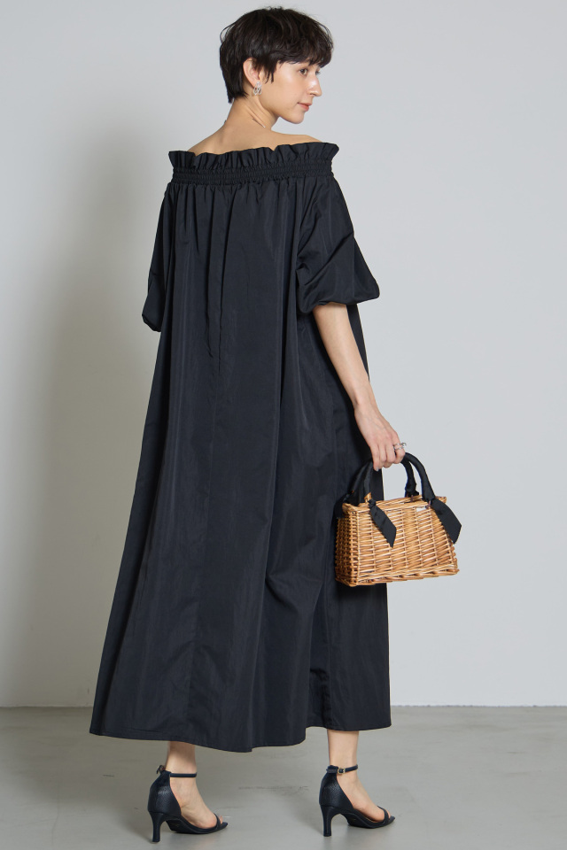 オフショルダー★タフタ★ワンピース★ MARCHESA NOTTE WEB限定】オフショルタフタワンピース