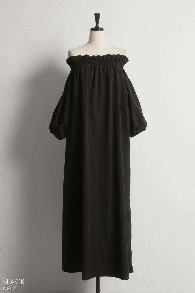 オフショルダー★タフタ★ワンピース★ MARCHESA NOTTE WEB限定】オフショルタフタワンピース