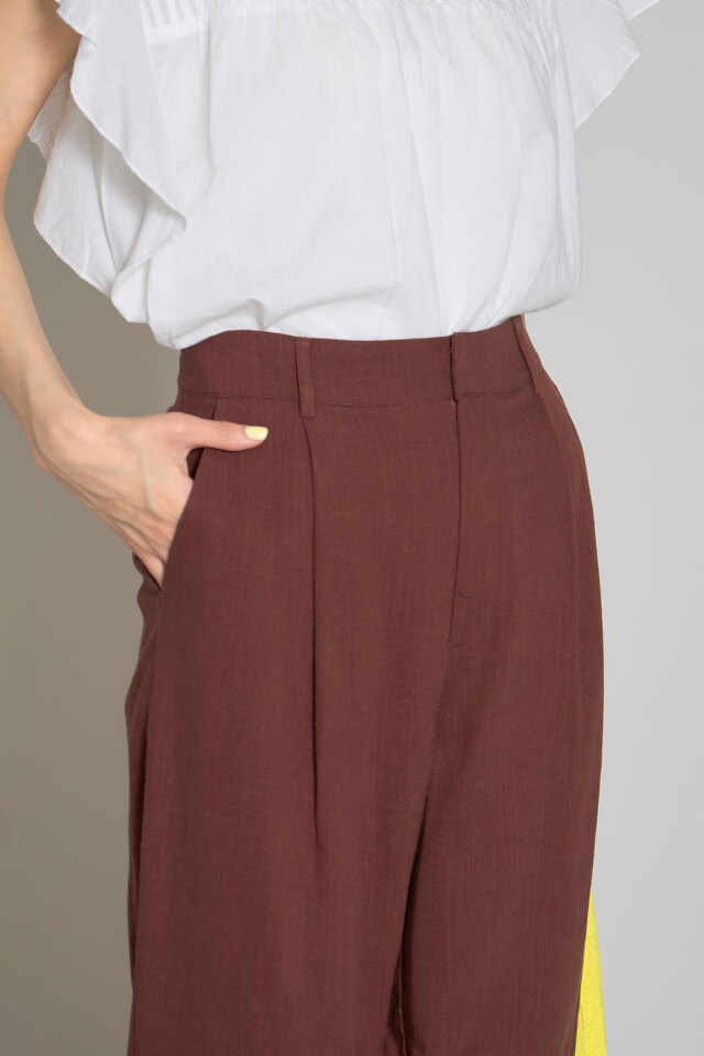 リネンタックワイドパンツ（145-196926とセットアップ可）