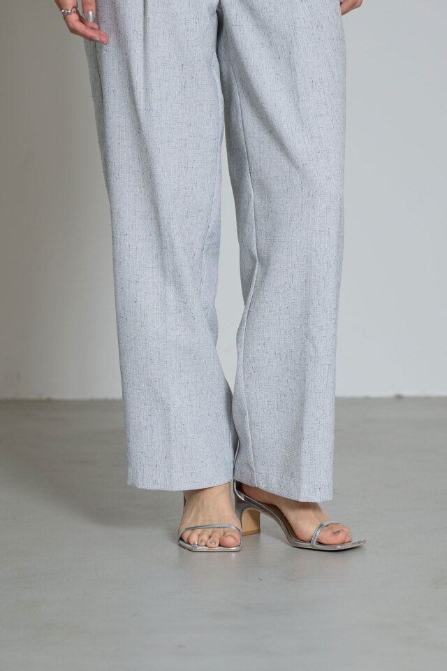 リネンライクタックワイドパンツ(セットアップ可)