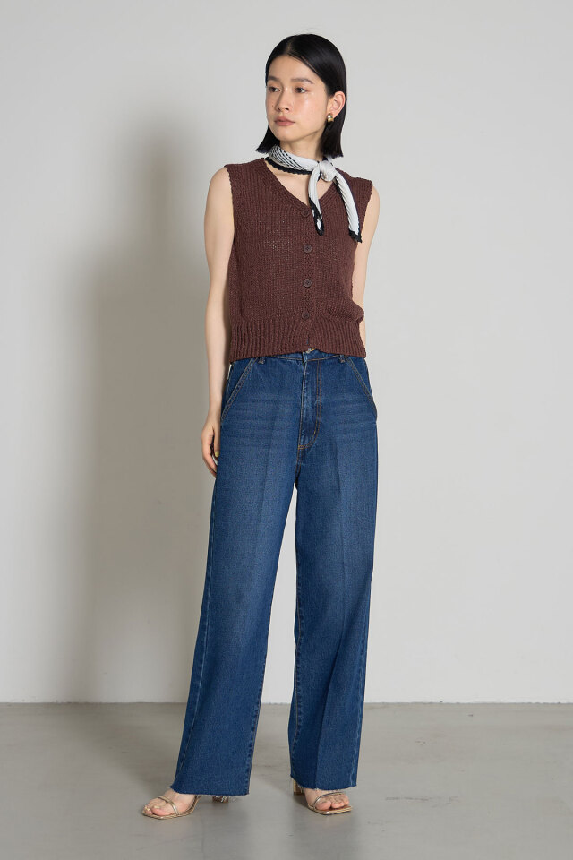 FRAMeWORK★デニムVネックベスト AP STUDIO Deuxieme FRAMeWORK☆デニムVネックベスト AP STUDIO Deuxieme