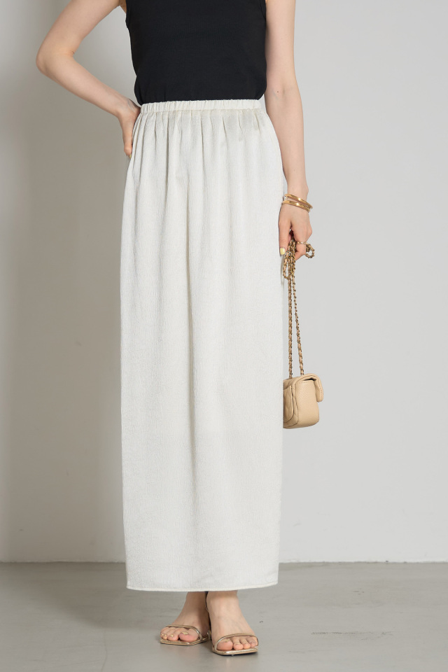 サテンロングスカート(145-196952とセットアップ可能)