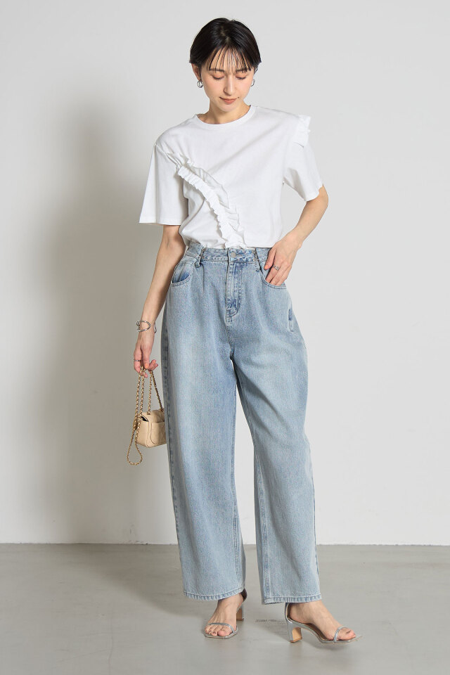 美品✨ DRIES VAN NOTEN アシンメトリー Tシャツ フリル アシンメトリーフリルTシャツ※一部店舗のみ入荷