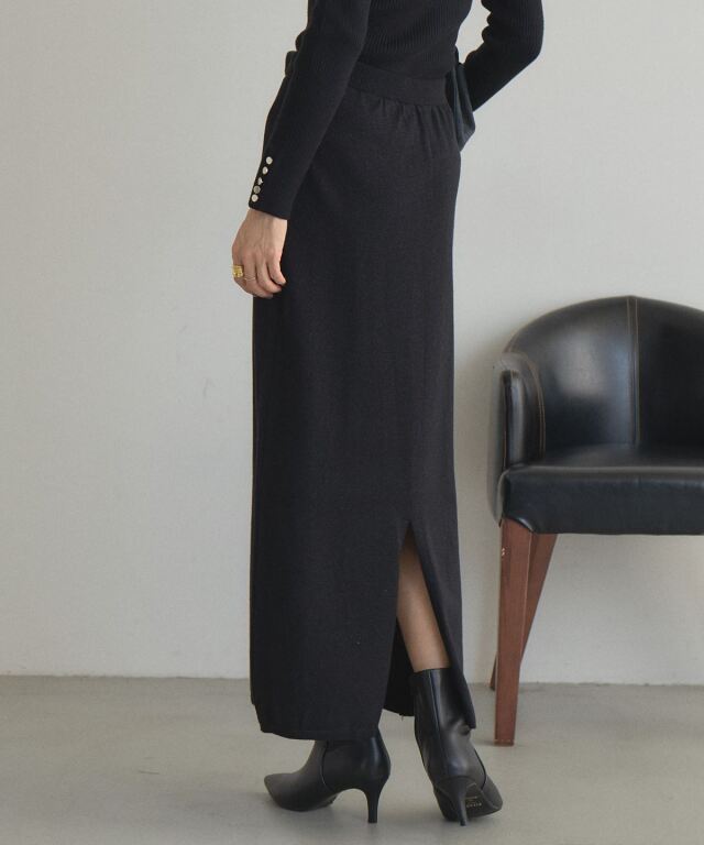 WEB限定】ラメニットタイトスカート