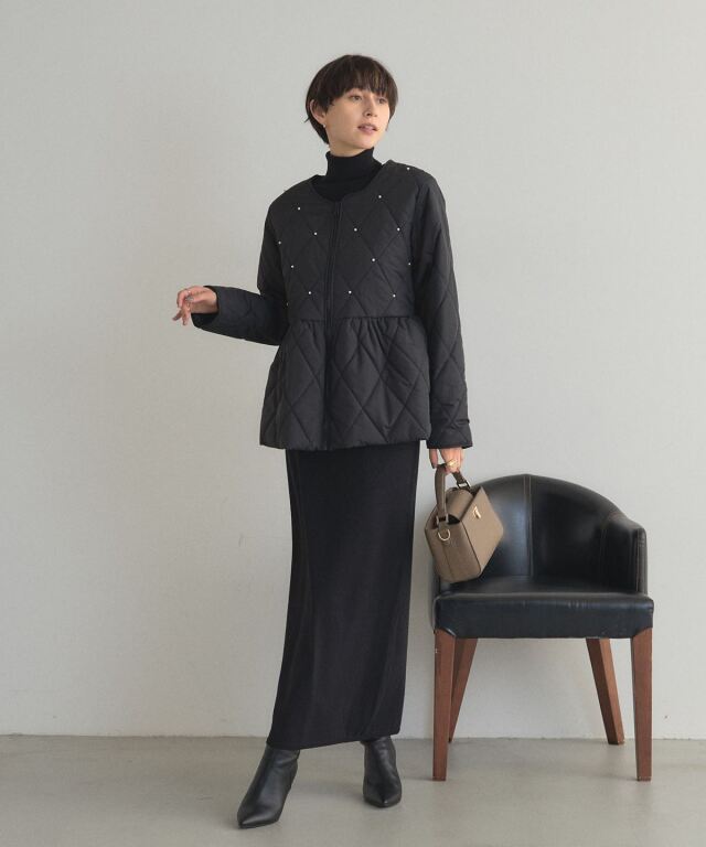 WEB限定】ラメニットタイトスカート