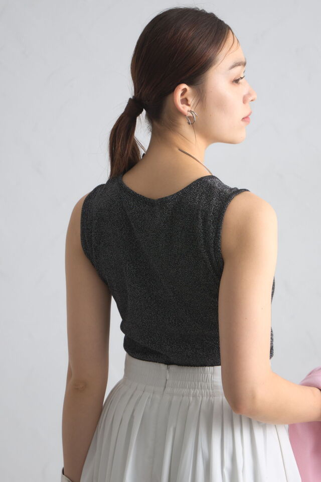 ラメリブタンクトップ※一部店舗のみ入荷
