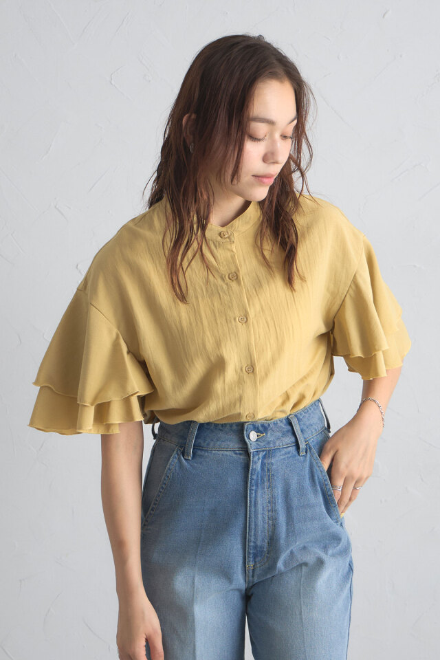 2WAYフリルシャツ※一部店舗のみ入荷