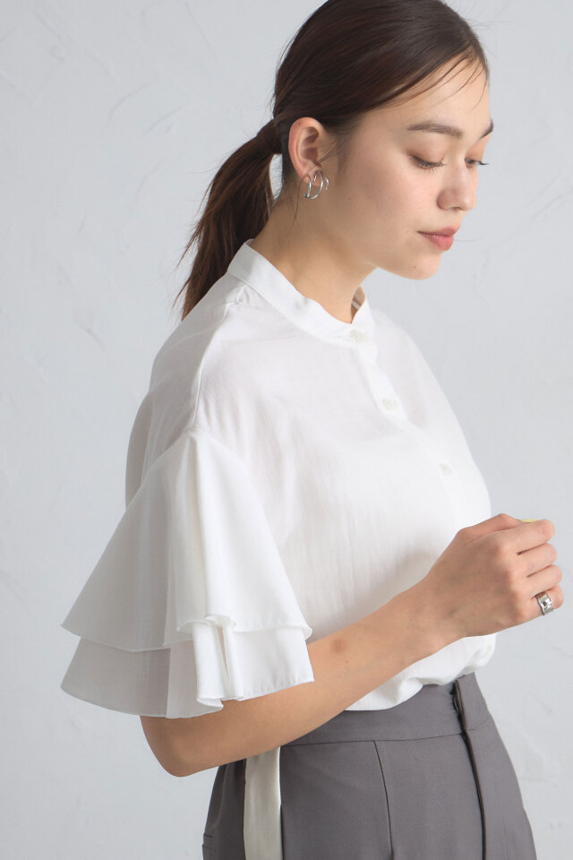 2WAYフリルシャツ※一部店舗のみ入荷