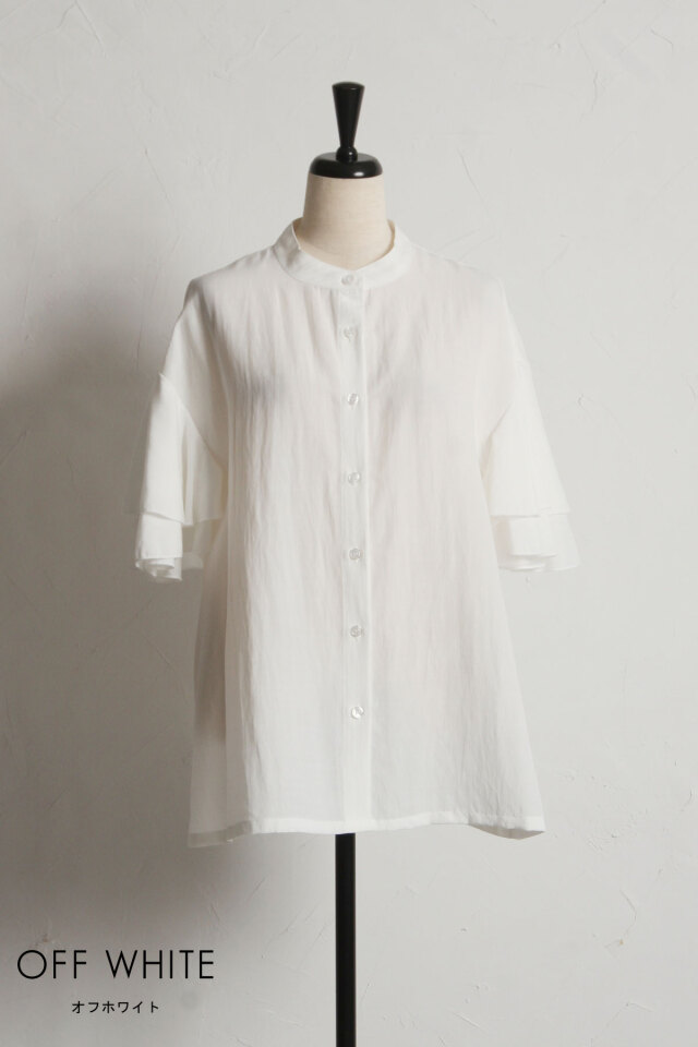 2WAYフリルシャツ※一部店舗のみ入荷
