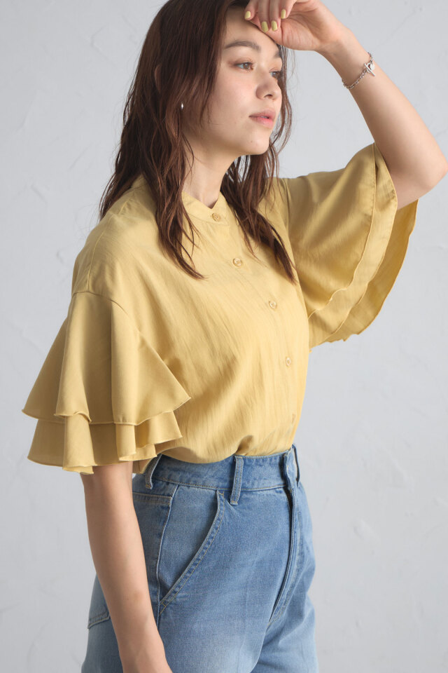 2WAYフリルシャツ※一部店舗のみ入荷