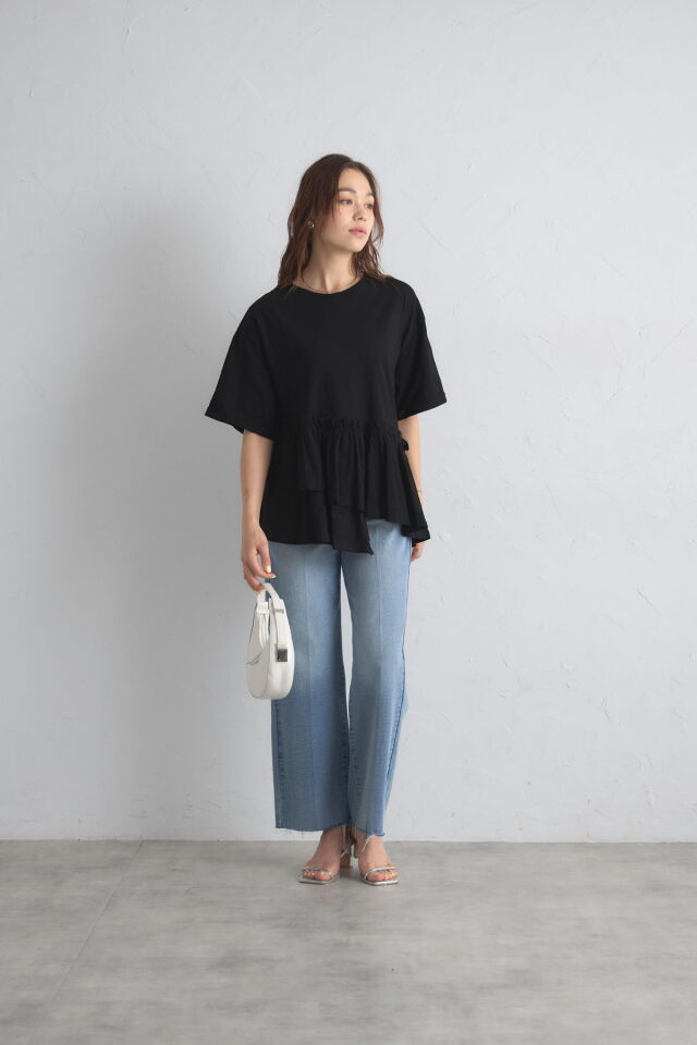 フリルヘムTシャツ※一部店舗のみ入荷