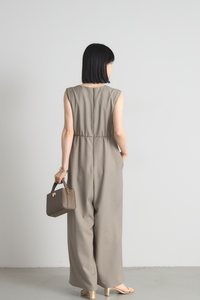 美品！タグ付き！ ナチュラルバイクリップ リネンフリルオールインワン