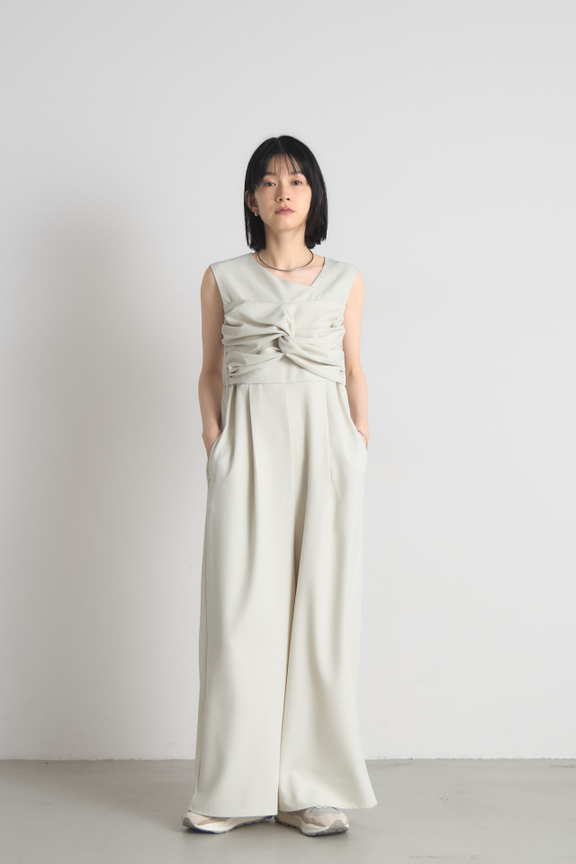 リネンねじれフリルオールインワン※一部店舗のみ入荷