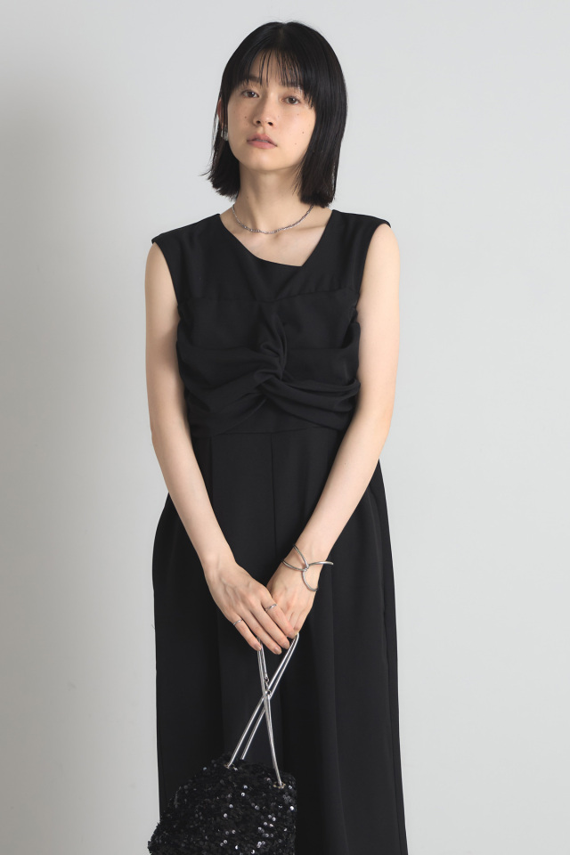 近年モデル 完売品 スローブイエナ オールインワン リネンフリルオールインワン SLOBE IENA（スローブイエナ）の「リネンフリルオールインワン