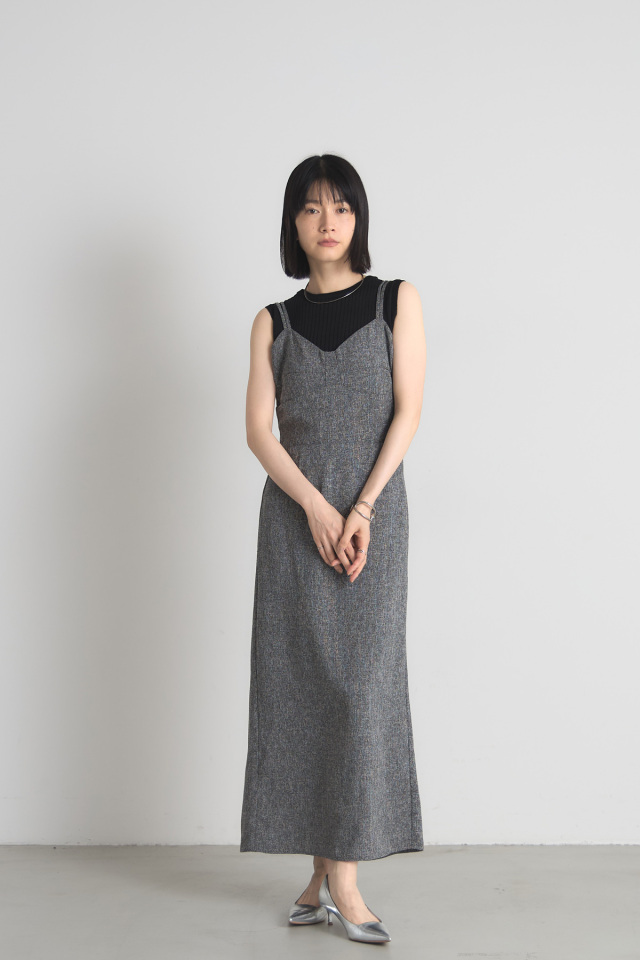 ツイードタイトキャミワンピース※一部店舗のみ入荷