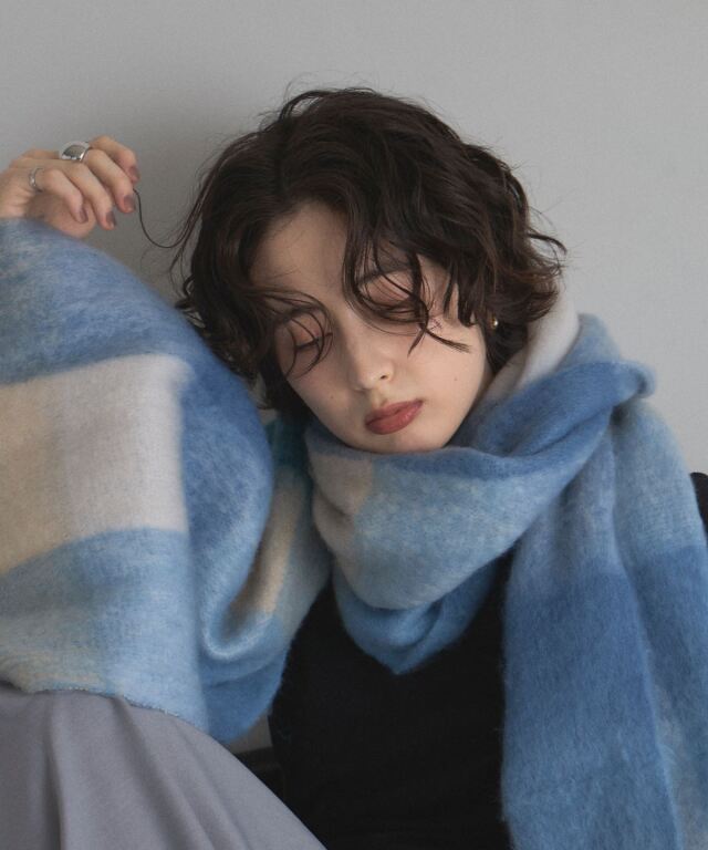 【オフィシャルサイト限定】ブロックチェックマフラー